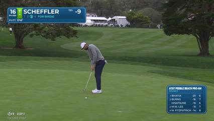 Scottie Scheffler | Round 3 | 16th hole | Shot 3 | 2026 AT&T Pebble Beach