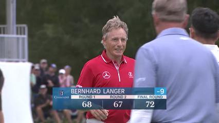 Bernhard Langer | Round 3 | 18th hole | Shot 4 | 2025 Dominion