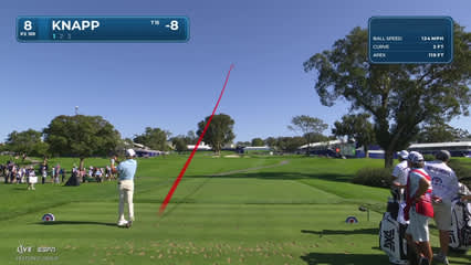 Jake Knapp | Round 3 | 8th hole | Shot 1 | 2026 Farmers