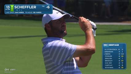 Scottie Scheffler | Round 2 | 13th hole | Shot 2 | 2026 RBC Heritage