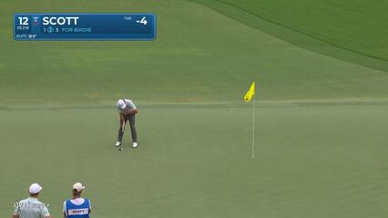 Adam Scott | Round 4 | 12th hole | Shot 2 | 2025 Wyndham