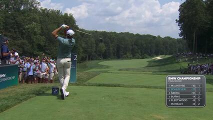 Scottie Scheffler | Round 4 | 2nd hole | Shot 1 | 2025 BMW Championship