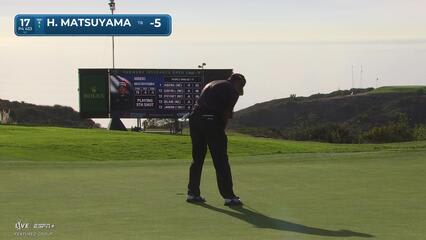 Hideki Matsuyama | Round 1 | 17th hole | Shot 5 | 2025 Farmers