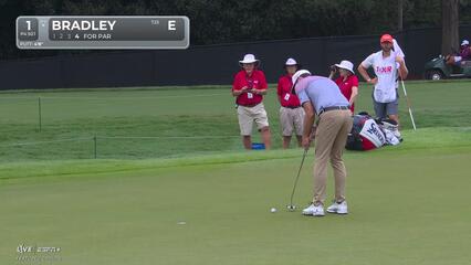 Keegan Bradley | Round 2 | 1st hole | Shot 4 | 2025 TOUR Championship