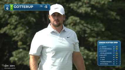 Chris Gotterup | Round 2 | 6th hole | Shot 4 | 2026 Genesis Scottish Open