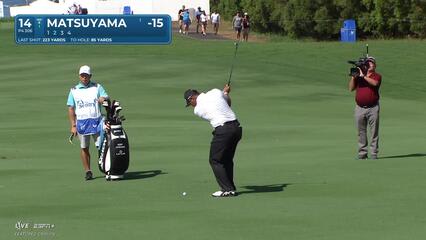 Hideki Matsuyama | Round 2 | 14th hole | Shot 2 | 2025 The Sentry
