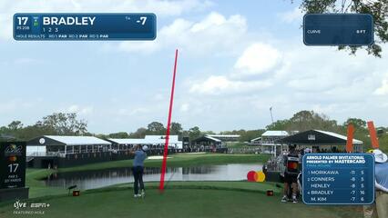 Keegan Bradley | Round 4 | 17th hole | Shot 1 | 2025 Arnold Palmer Invitational