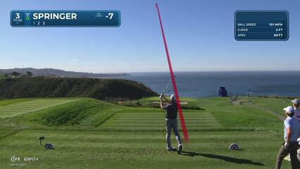 Hayden Springer | Round 2 | 3rd hole | Shot 1 | 2025 Farmers