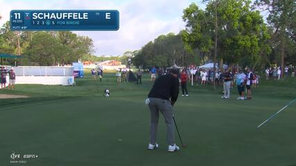 Xander Schauffele | Round 1 | 11th hole | Shot 4 | 2025 Valspar