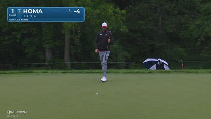 Max Homa | Round 2 | 1st hole | Shot 4 | 2025 the Memorial