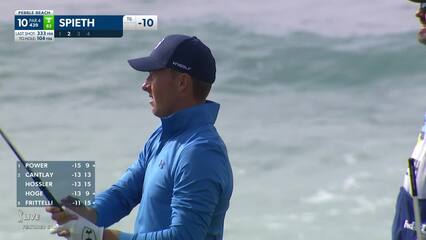 Jordan Spieth | 2022 AT&T Pebble Beach | Round 3 | 10th hole | Shot 2