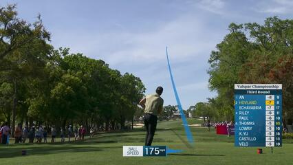 Viktor Hovland | Round 3 | 9th hole | Shot 1 | 2025 Valspar