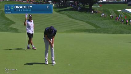 Keegan Bradley | Round 1 | 1st hole | Shot 4 | 2025 Travelers