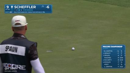 Scottie Scheffler | Round 2 | 9th hole | Shot 4 | 2025 Procore