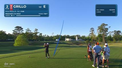 Emiliano Grillo | Round 2 | 2nd hole | Shot 1 | 2026 Texas Children's