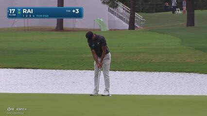 Aaron Rai | Round 1 | 17th hole | Shot 4 | 2025 Houston Open