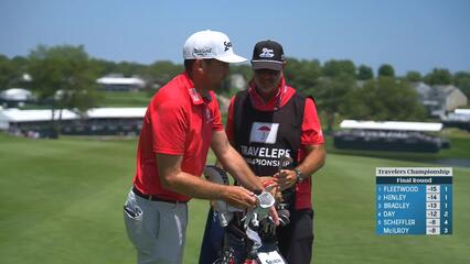 Keegan Bradley | Round 4 | 2nd hole | Shot 2 | 2025 Travelers