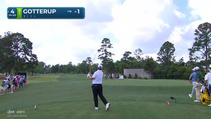 Chris Gotterup | Round 1 | 4th hole | Shot 1 | -1 Houston Open