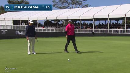 Hideki Matsuyama | Round 2 | 17th hole | Shot 4 | 2025 Genesis
