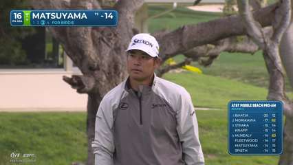 Hideki Matsuyama | Round 3 | 16th hole | Shot 3 | 2026 AT&T Pebble Beach