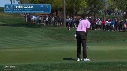 Sahith Theegala | Round 2 | 5th hole | Shot 5 | 2025 Valspar