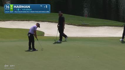 Brian Harman | Round 1 | 14th hole | Shot 3 | 2026 Truist Championship