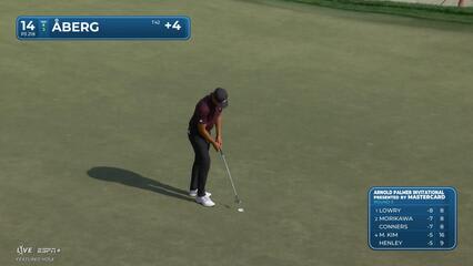 Ludvig Åberg | Round 3 | 14th hole | Shot 3 | 2025 Arnold Palmer Invitational