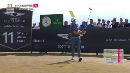 Matt Fitzpatrick | Round 4 | 11th hole | Shot 1 | 2025 Genesis Scottish Open