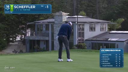 Scottie Scheffler | Round 2 | 18th hole | Shot 4 | 2026 AT&T Pebble Beach
