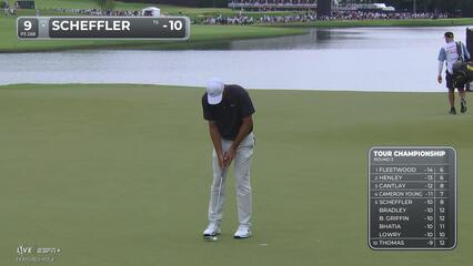 Scottie Scheffler | Round 3 | 9th hole | Shot 3 | 2025 TOUR Championship