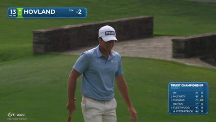 Viktor Hovland | Round 2 | 13th hole | Shot 3 | 2026 Truist Championship