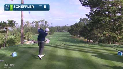 Scottie Scheffler | Round 2 | 11th hole | Shot 1 | 2026 AT&T Pebble Beach