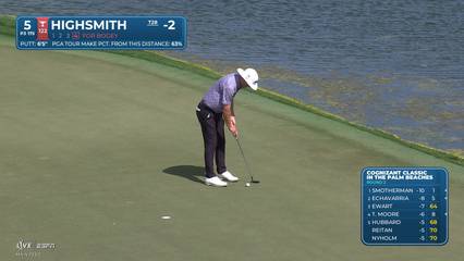 Joe Highsmith | Round 2 | 5th hole | Shot 4 | 2026 Cognizant Classic