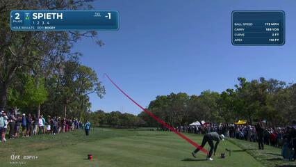 Jordan Spieth | Round 2 | 2nd hole | Shot 1 | 2025 Valspar