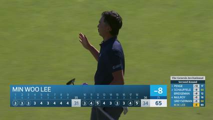 Min Woo Lee | Round 2 | 18th hole | Shot 5 | 2026 The Genesis