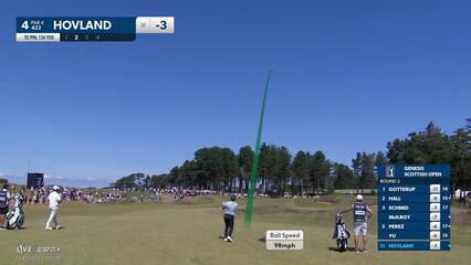 Viktor Hovland | Round 2 | 4th hole | Shot 2 | 2025 Genesis Scottish Open