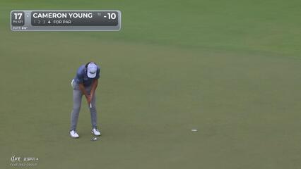 Cameron Young | Round 2 | 17th hole | Shot 4 | 2025 TOUR Championship