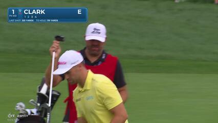 Wyndham Clark | Round 1 | 1st hole | Shot 2 | 2025 Travelers