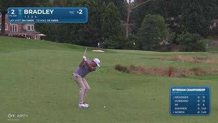Keegan Bradley | Round 2 | 2nd hole | Shot 2 | 2025 Wyndham