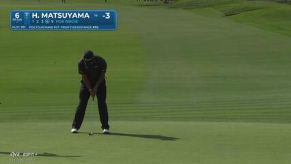 Hideki Matsuyama | Round 1 | 6th hole | Shot 5 | 2025 Farmers