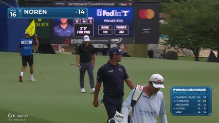 Alex Noren | Round 4 | 16th hole | Shot 3 | 2025 Wyndham