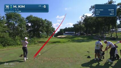 Michael Kim | Round 2 | 16th hole | Shot 1 | 2025 John Deere