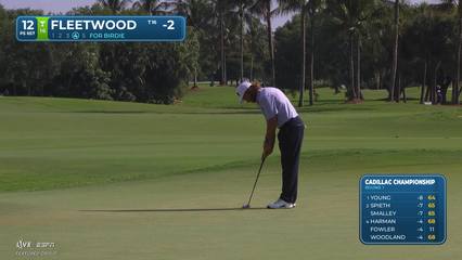 Tommy Fleetwood | Round 1 | 12th hole | Shot 5 | 2026 Cadillac