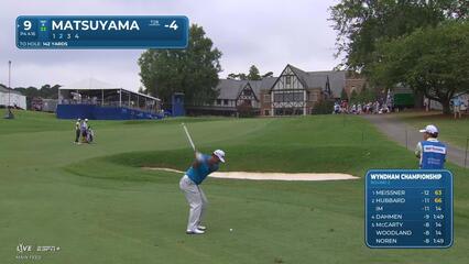 Hideki Matsuyama | Round 2 | 9th hole | Shot 2 | 2025 Wyndham
