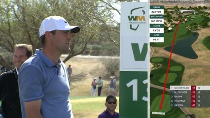 Scottie Scheffler | 2023 WM Phoenix Open | Round 4 | 13th hole | Shot 1