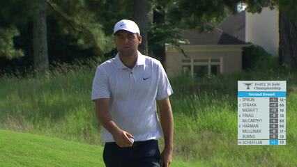 Scottie Scheffler | 2022 FedEx St. Jude Champ | Round 2 | 13th hole | Shot 5