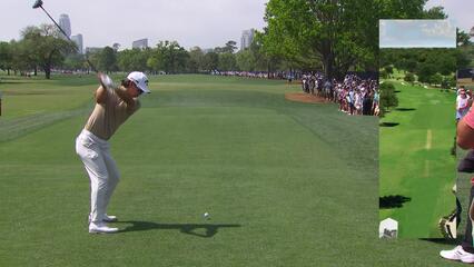 Min Woo Lee | Round 3 | 1st hole | Shot 1 | 2025 Houston Open
