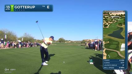 Chris Gotterup | Round 1 | 13th hole | Shot 1 | 2026 WM Phoenix Open
