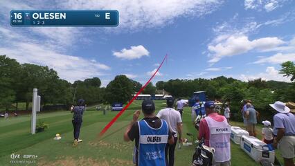 Thorbjørn Olesen | Round 1 | 16th hole | Shot 1 | 2025 Wyndham