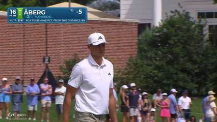 Ludvig Åberg | Round 3 | 16th hole | Shot 3 | 2026 Charles Schwab